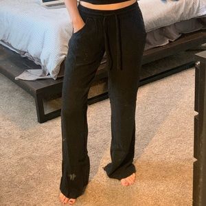 Linen wide leg pants